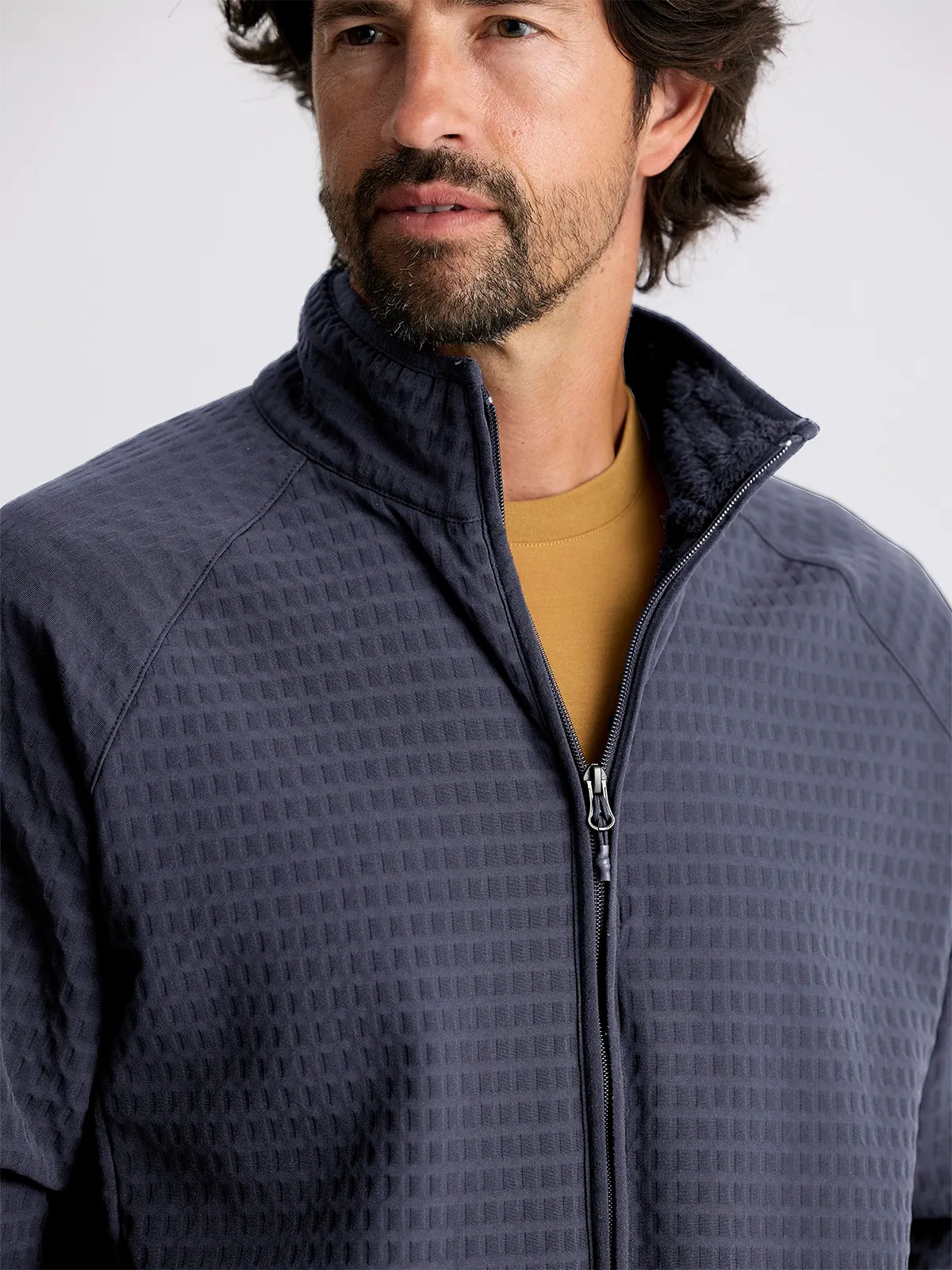 Men's Gridback Fleece Jacket - Storm Cloud