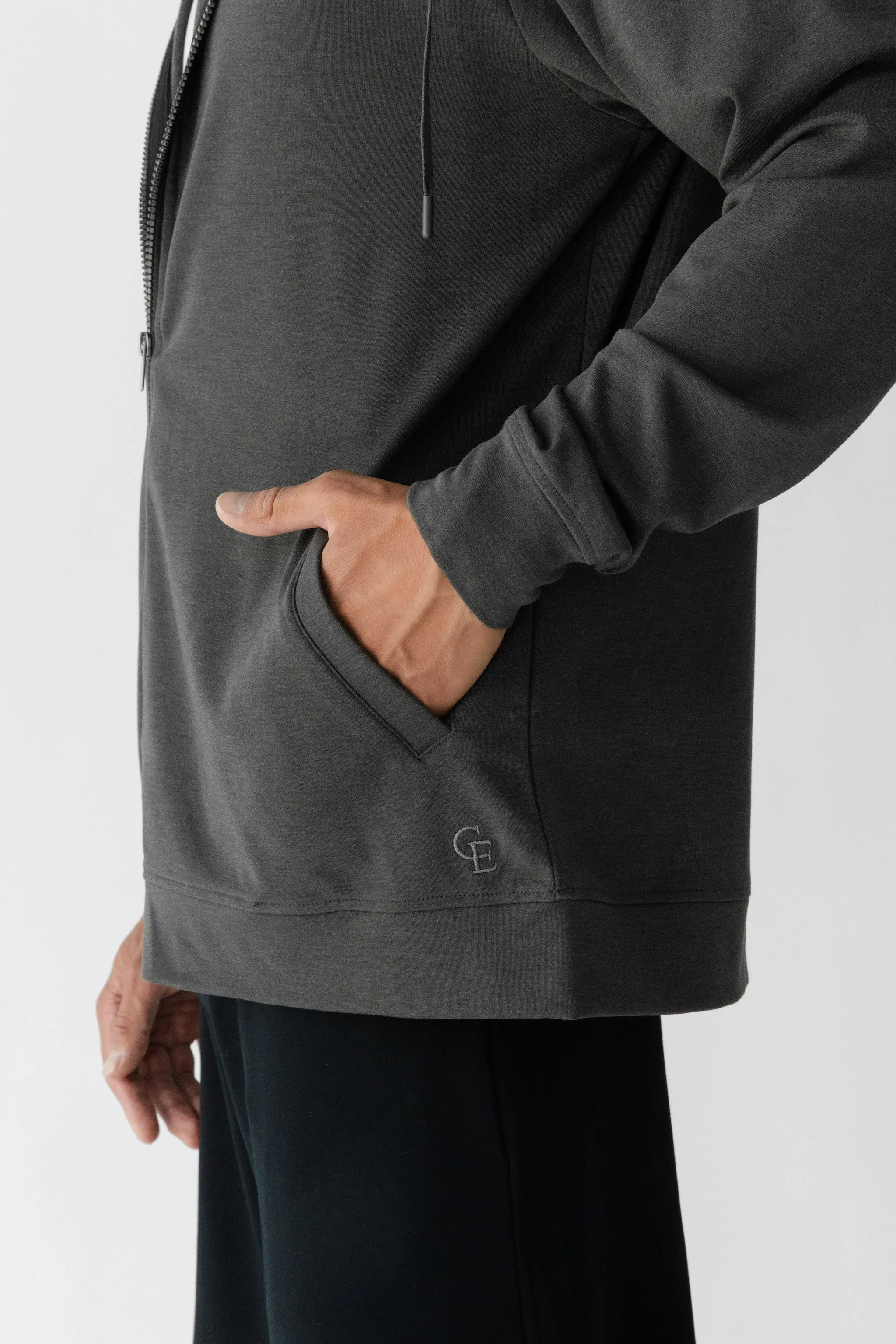 Men's Ultra-Soft Bamboo Zip Down Hoodie