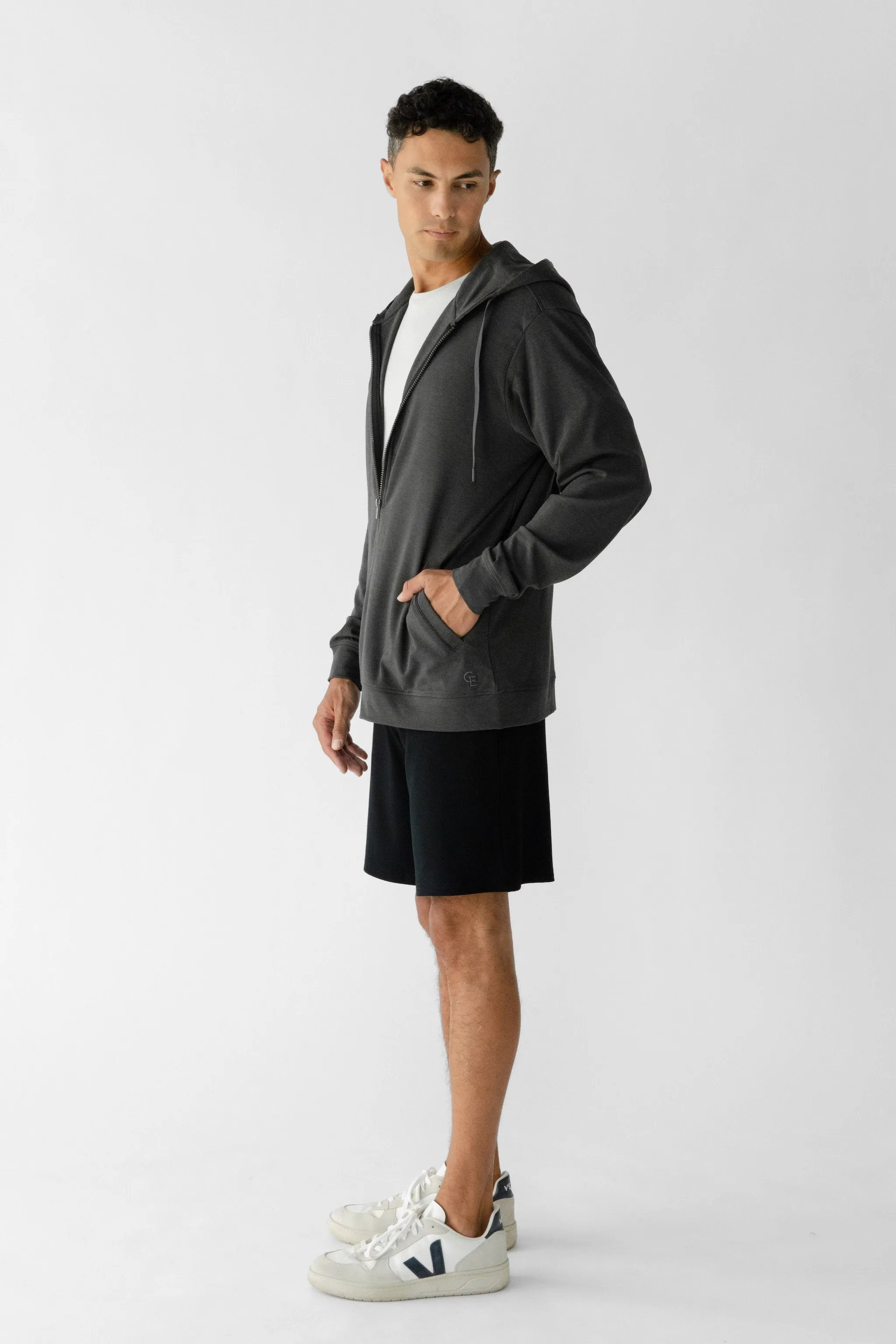 Men's Ultra-Soft Bamboo Zip Down Hoodie