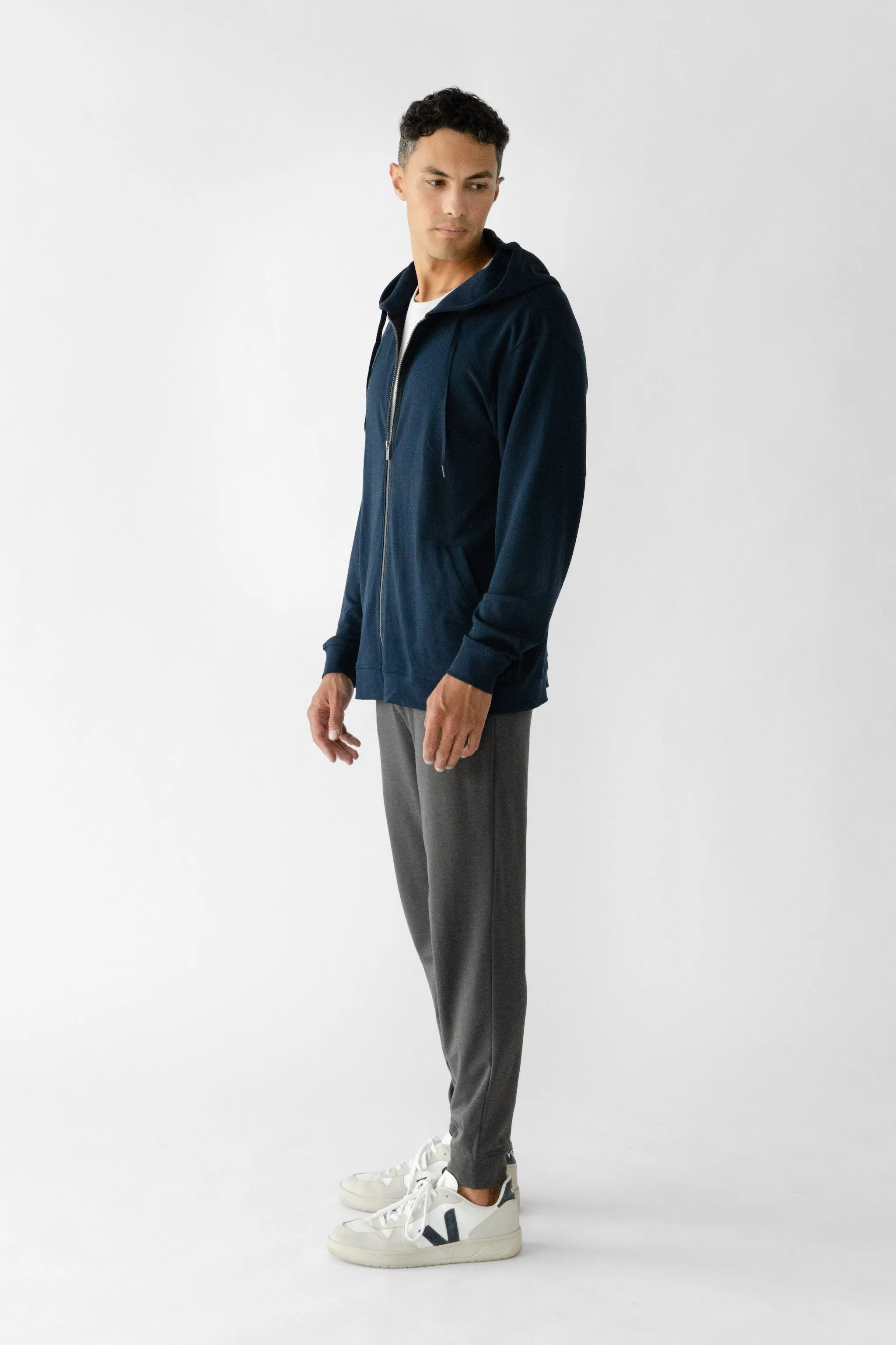 Men's Ultra-Soft Bamboo Zip Down Hoodie