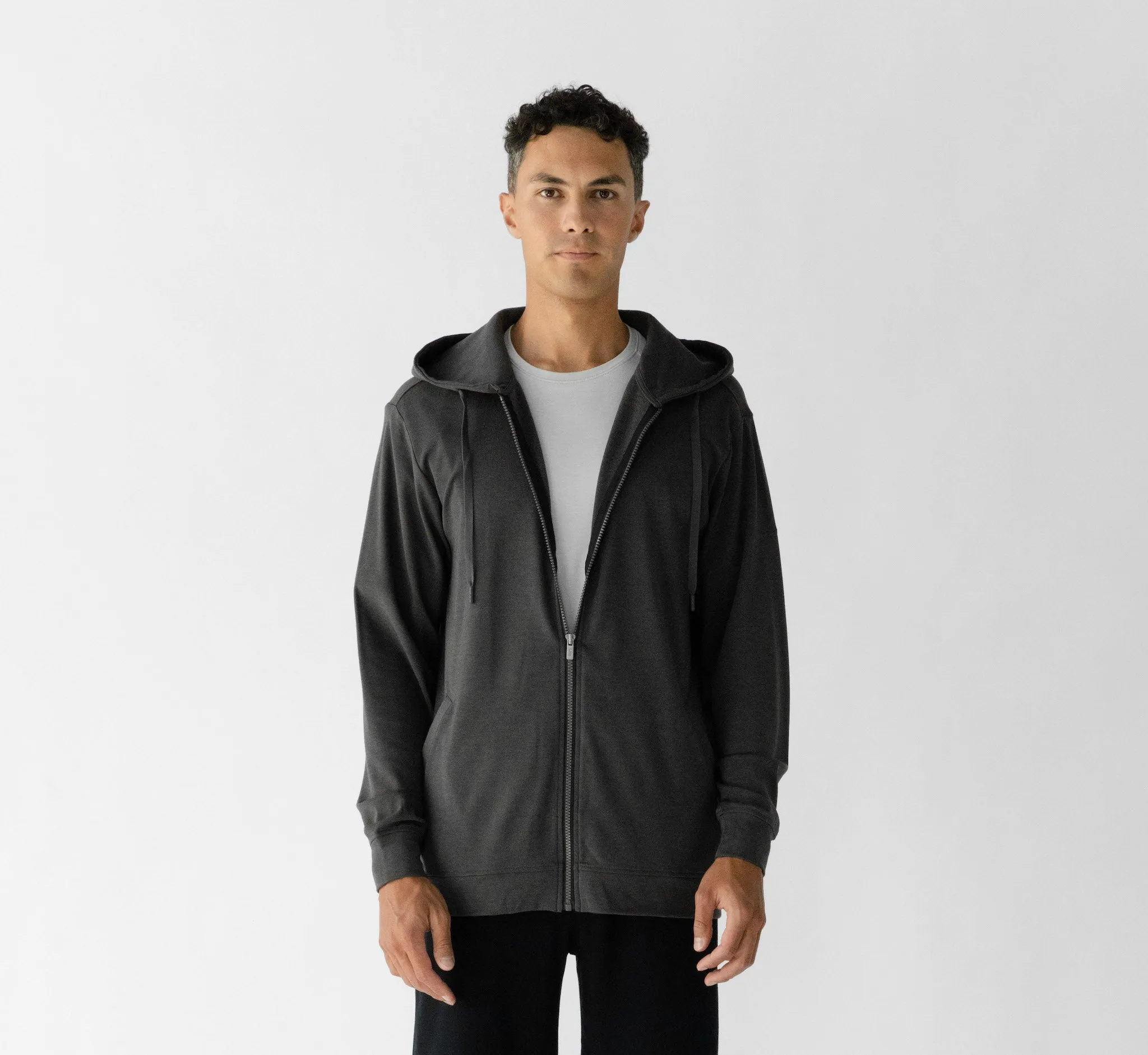 Men's Ultra-Soft Bamboo Zip Down Hoodie