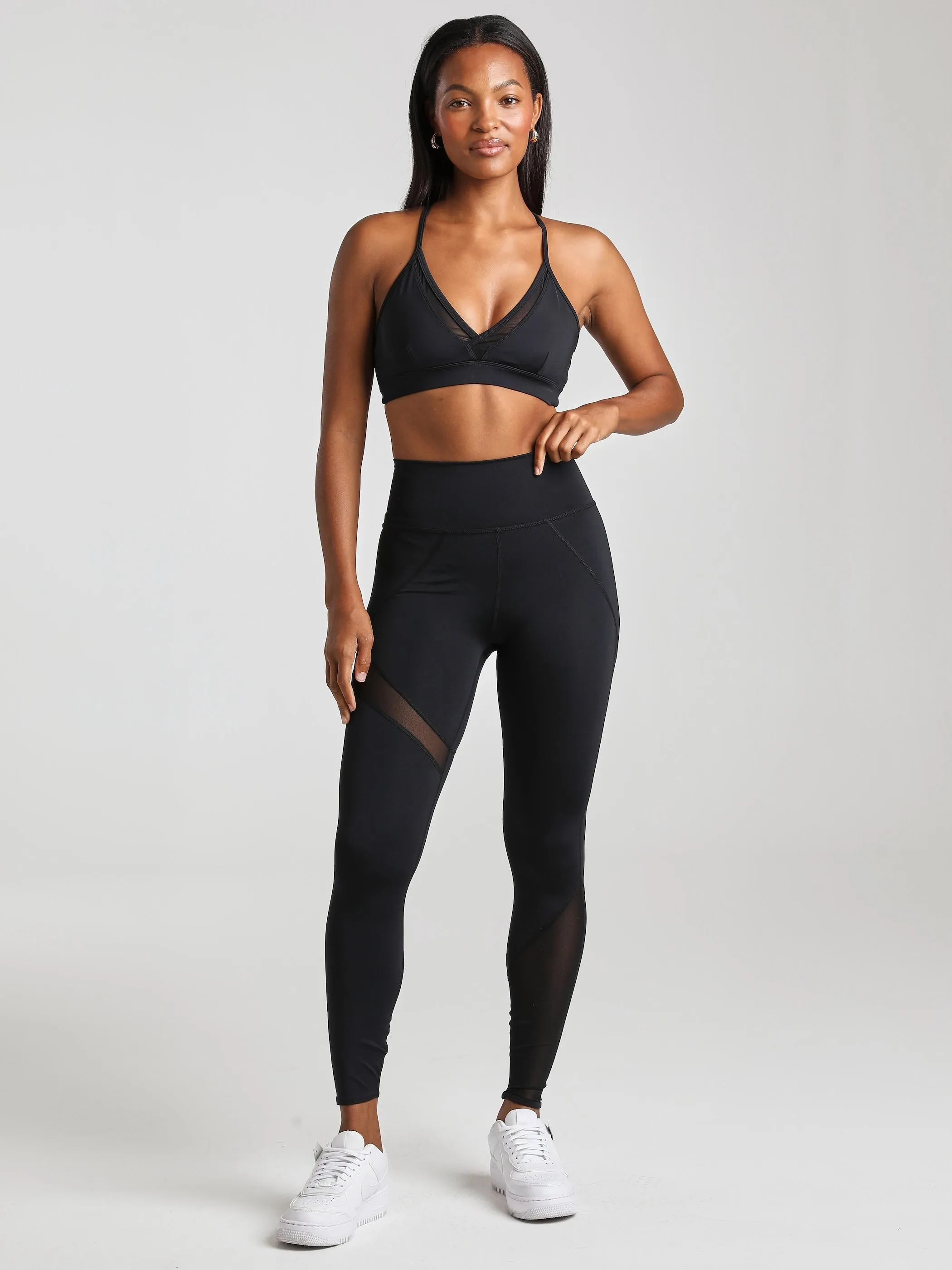 Mesh Panel Legging