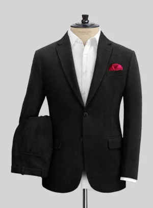 Naples Black Tweed Suit