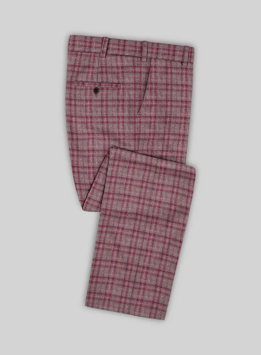 Noble Isadora Check Wool Silk Linen Suit