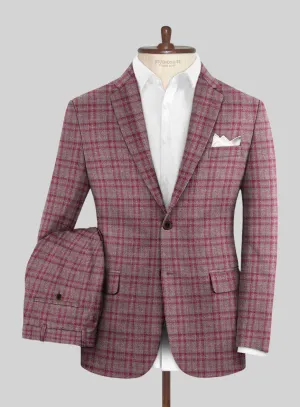 Noble Isadora Check Wool Silk Linen Suit