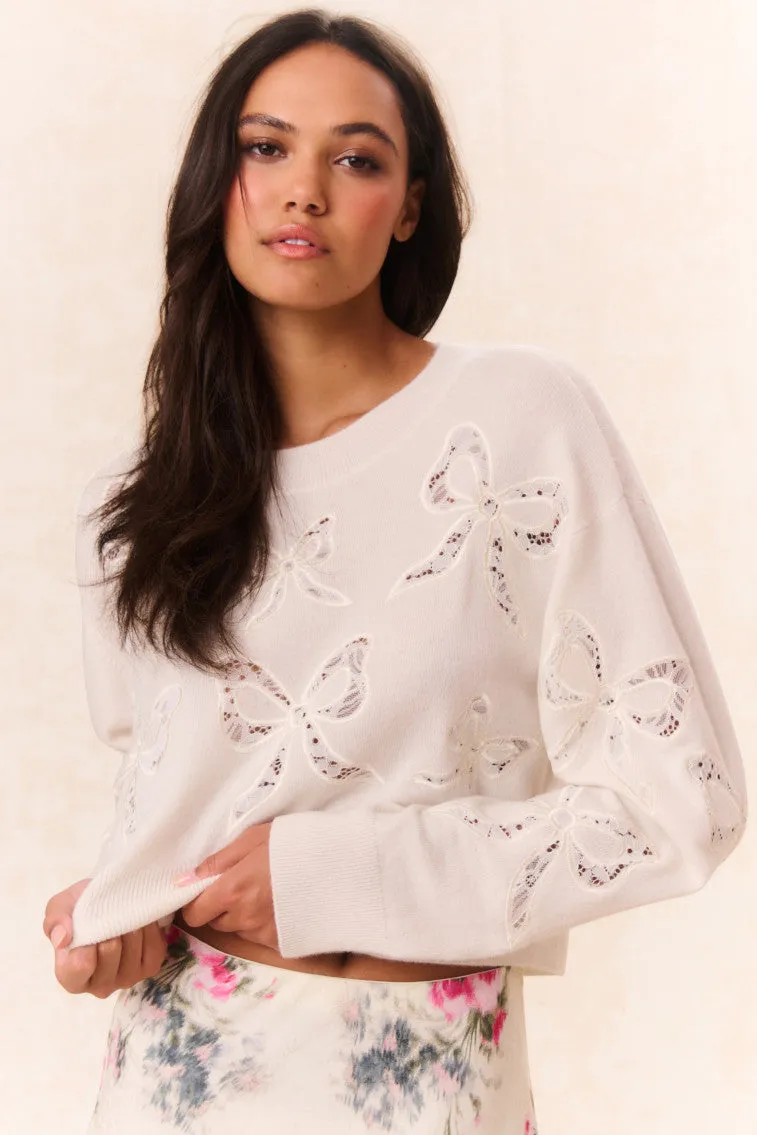 Parson Bow Print Pullover