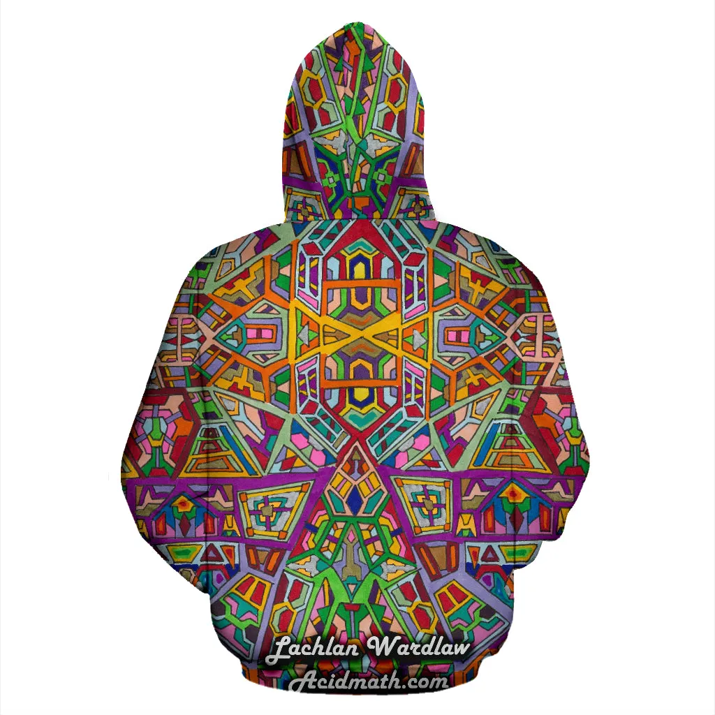 POLYGONS Quantum Quilt ZIPPER HOODIE | LACHLAN WARDLAW