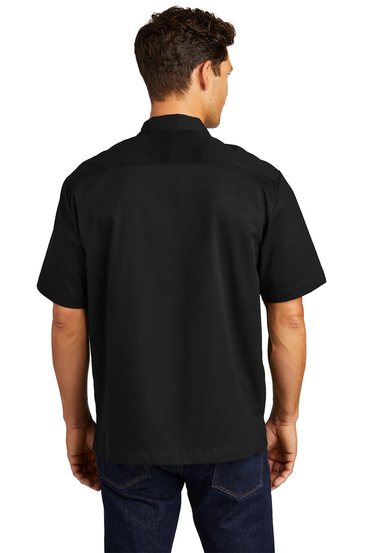 Port Authority Retro Branded Camp Shirts, Black/Red