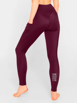 Power High-Waist Leggings Statement Deep