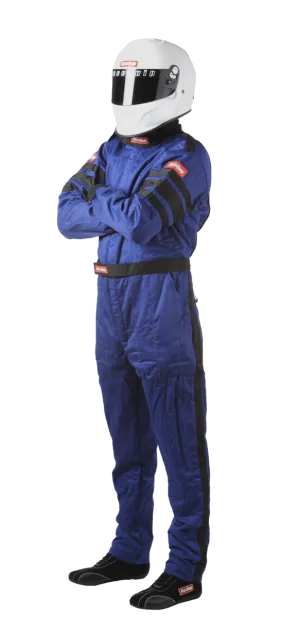 RaceQuip One Piece Multi Layer Fire Suit - Blue - 2XL - 120027