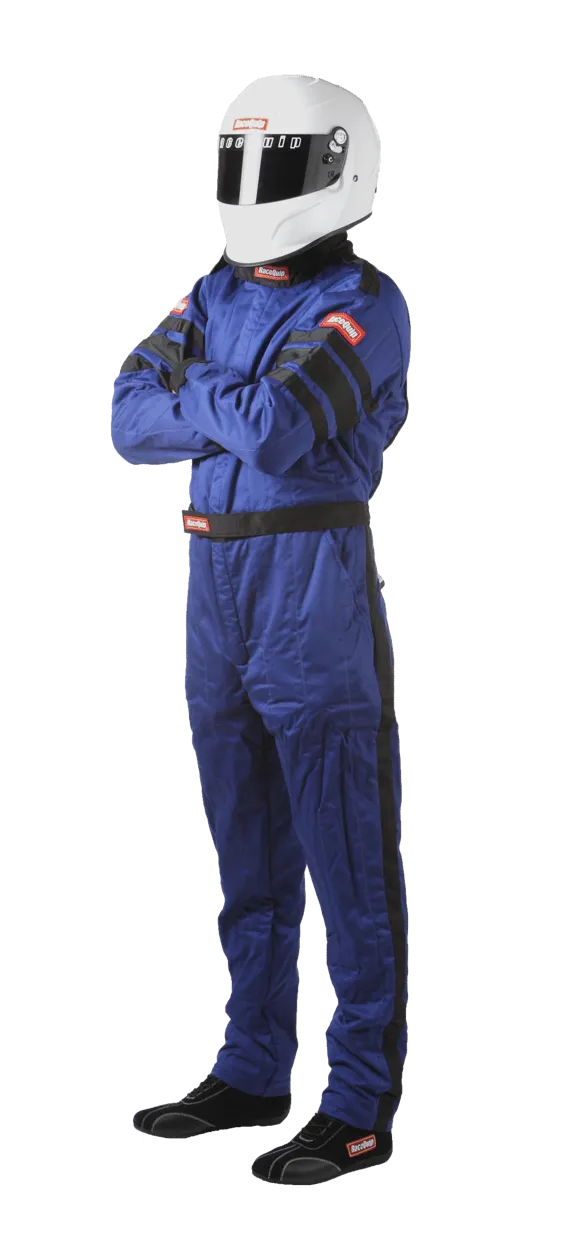 RaceQuip One Piece Multi Layer Fire Suit - Blue - 2XL - 120027