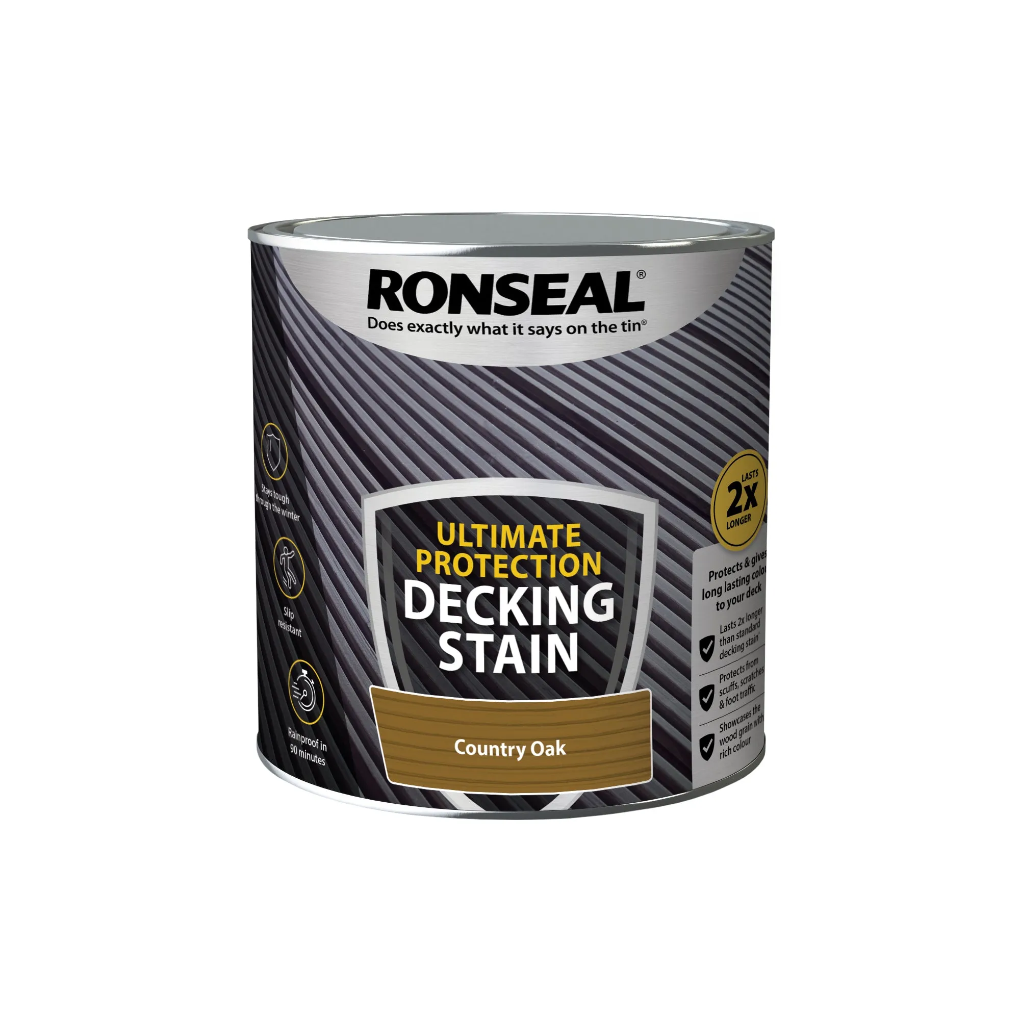 Ronseal Ultimate Protection Decking Stain - Country Oak 2.5L