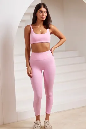 Sia Smooth Leggings - Baby Pink