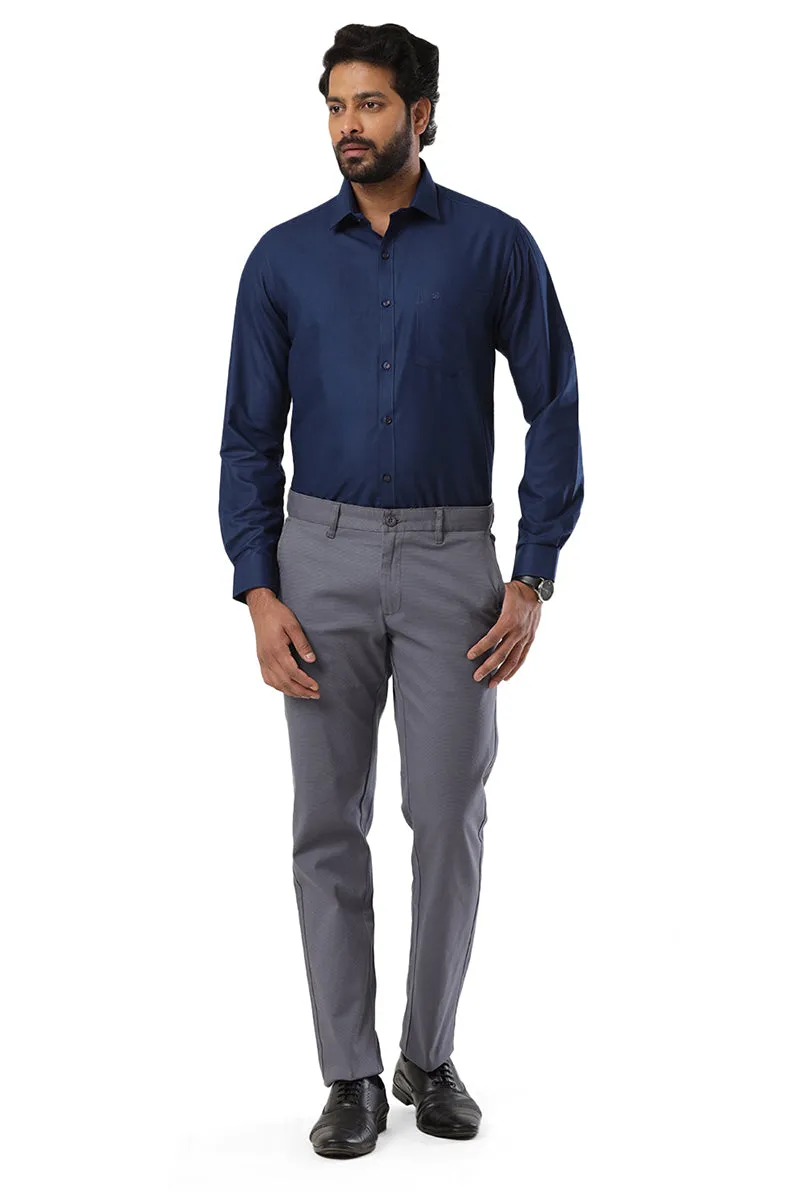 Super Soft - Dark Navy Blue Formal Shirts for Men | Ariser