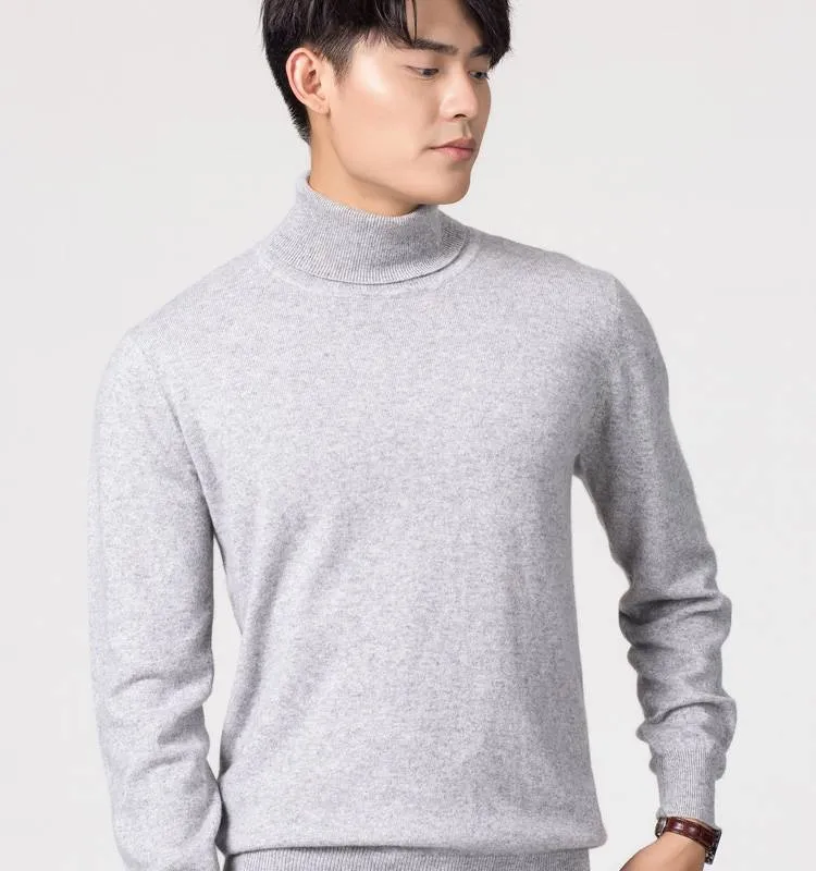 Turtleneck Long Sleeve Cashmere Sweater