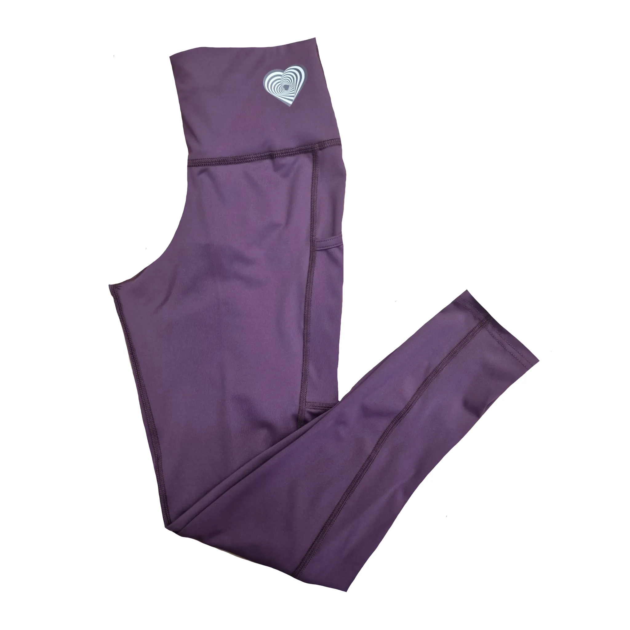 Twisted Heart Leggings and Capri Plum