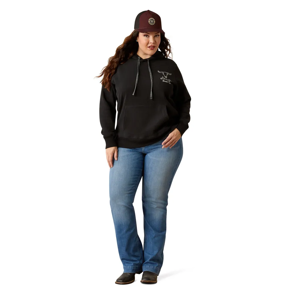 Women's Ariat Boot Co. Steer Stitch Hoodie 10051999