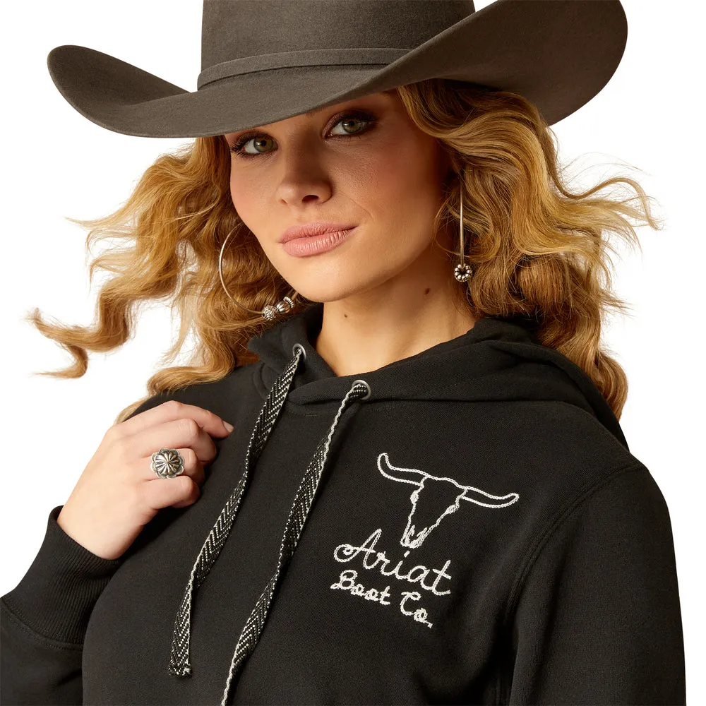 Women's Ariat Boot Co. Steer Stitch Hoodie 10051999